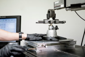 Profilometry inspection of metal component