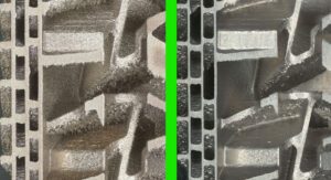 Suppressor before & after processing